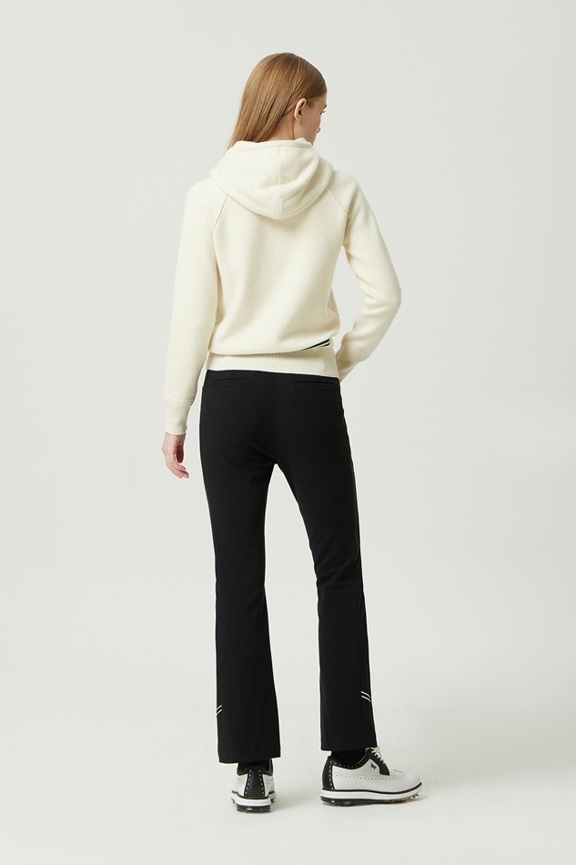 WOMEN WINTER BRUSHED BOOTS CUT PANTS