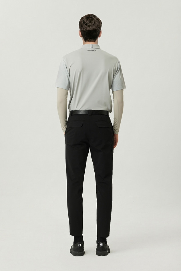 MEN SEMI-TAPERED FIT PANTS