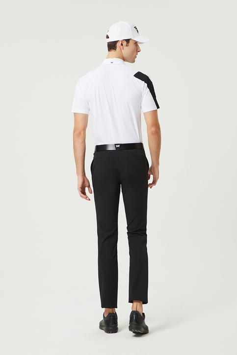 SUMMER SHOULDER POINT COLLAR SHORT SLEEVE T-SHIRT